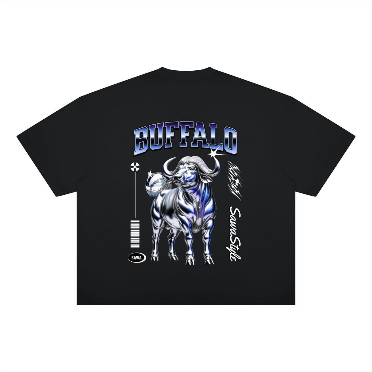 Cape Buffalo Unisex Boxy Drop-Shoulder T-Shirt