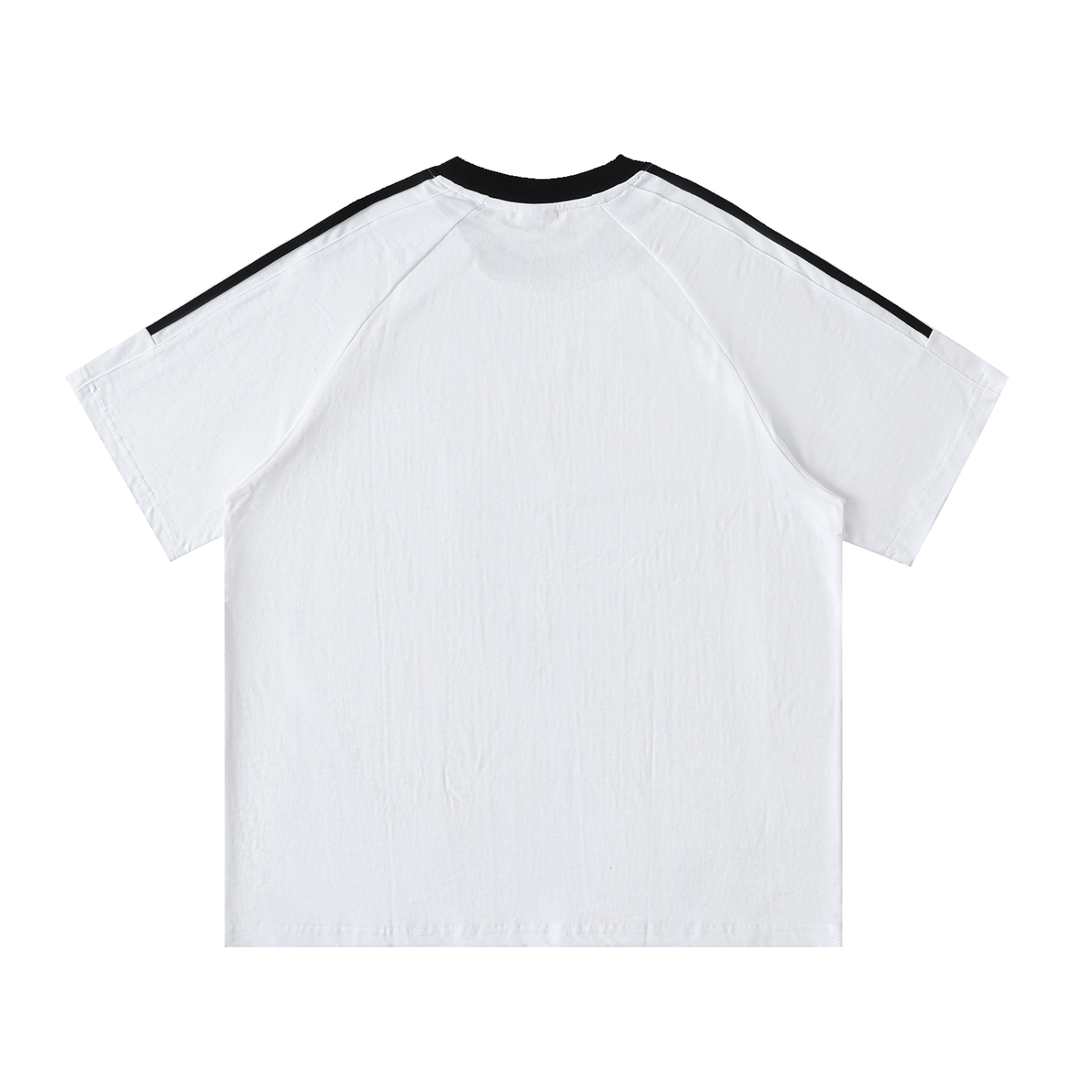 Algeria sports crewneck cotton T-shirt by ODMPOD, featuring the Algeria national flag and sports-inspired design on white fabric.
