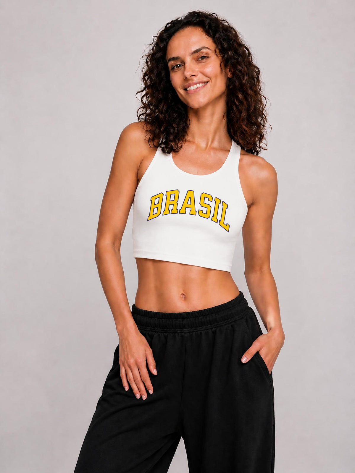 Brasil Women's Cropped Tank Top
