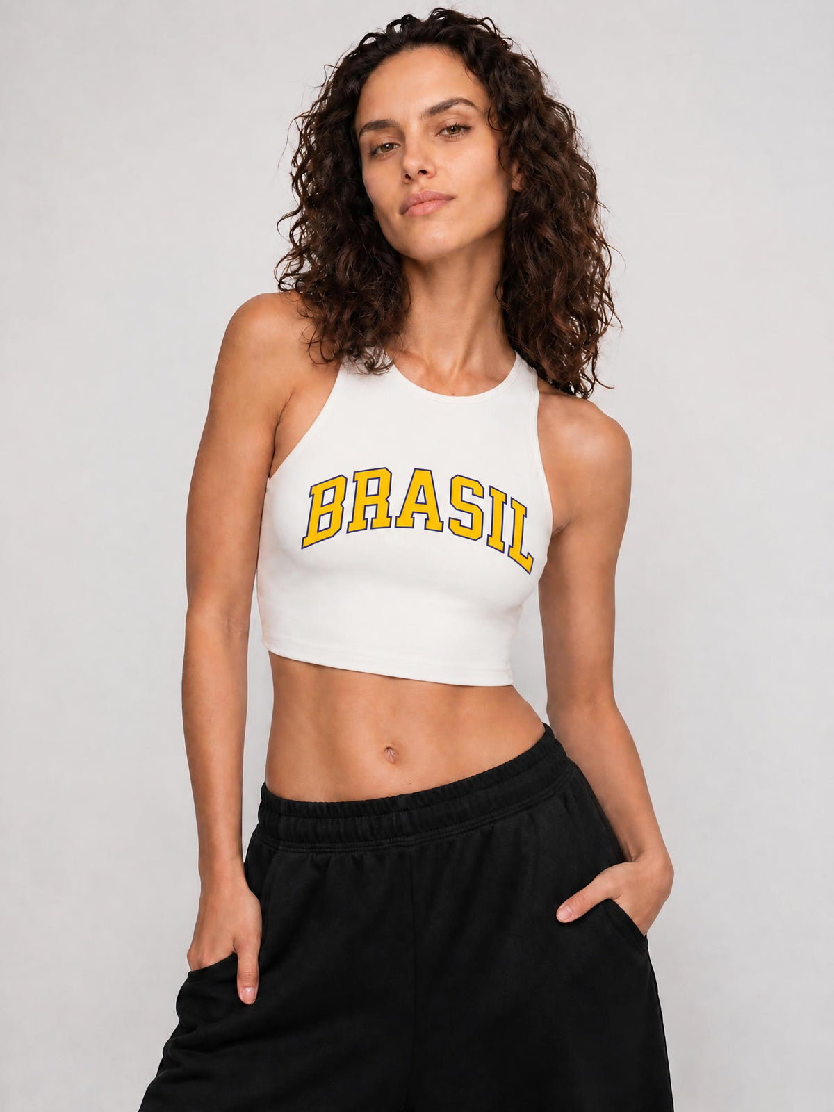 Brasil Women's Cropped Tank Top