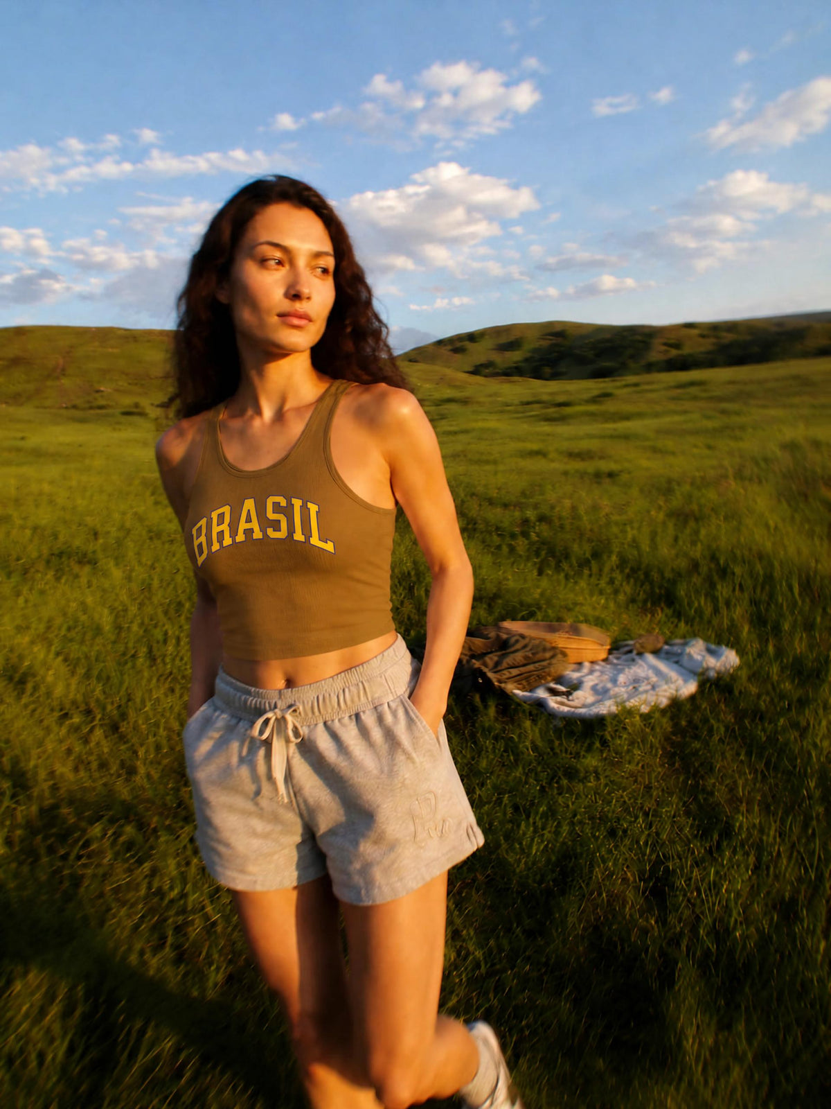 Brasil Women's Cropped Tank Top