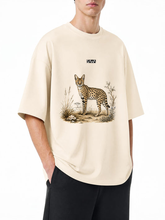 Serval Cat Essential Cotton Tee