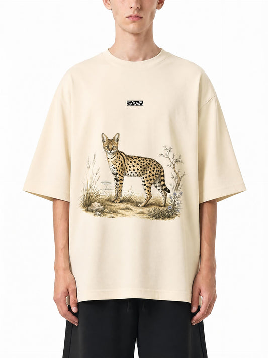 Serval Cat Essential Cotton Tee