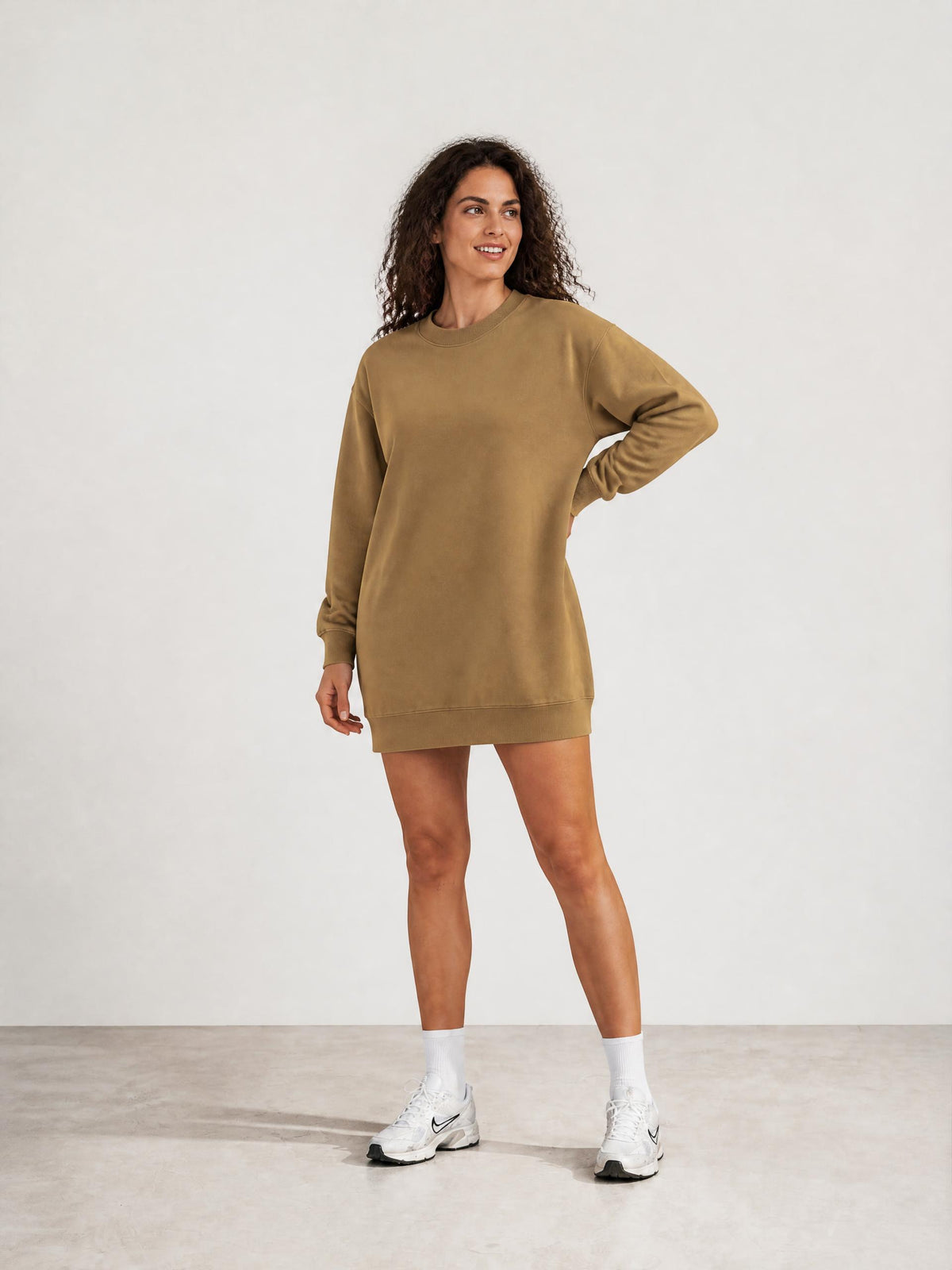 Women's Vintage Wash Oversized Sweatshirt Dress