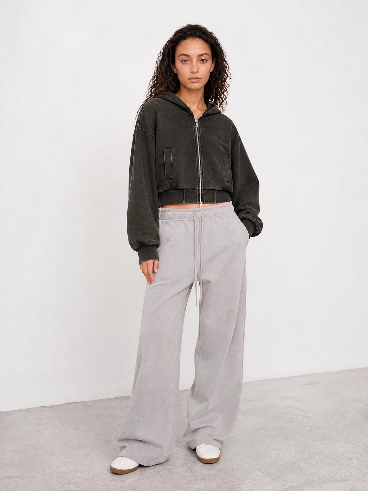 Women’s Vintage Wash Full Zip Hoodie