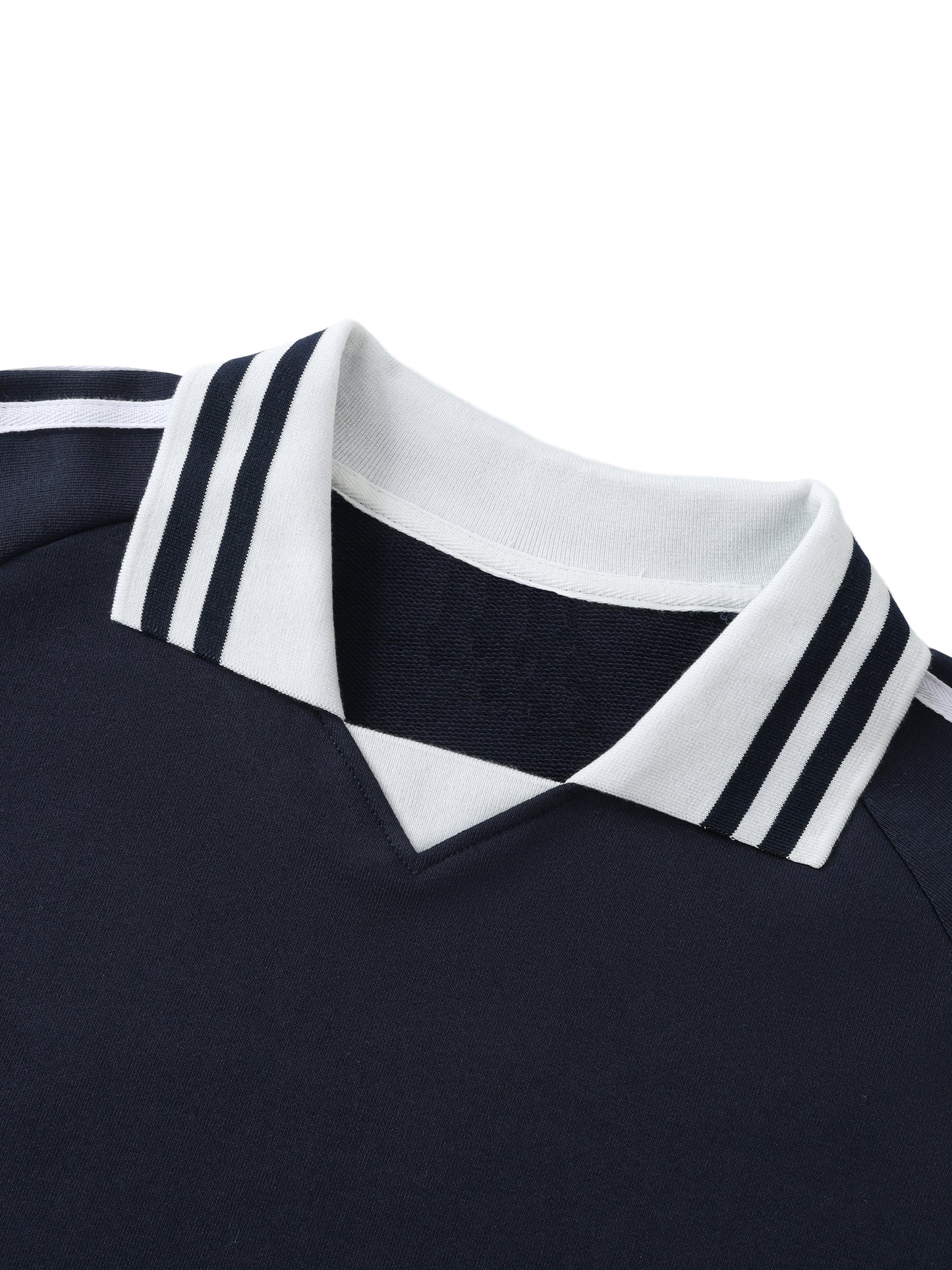 Kigali City Rwanda Sweatshirt – Contrast Striped Lapel Collar | Unisex Loose Fit