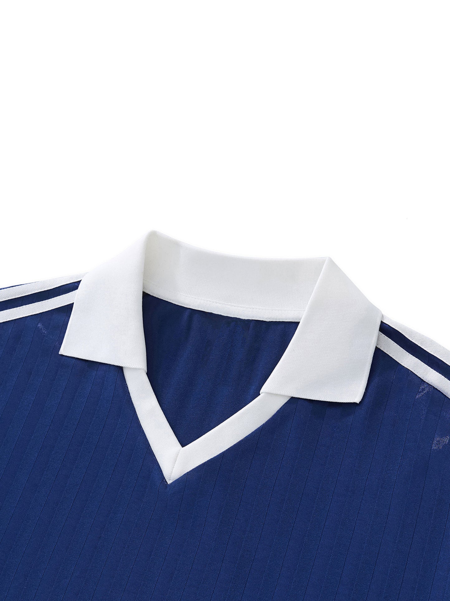 Ghana Contrast Collar Striped Soccer Jersey – Unisex Loose Fit | World Cup 2026