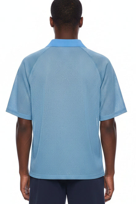 Uruguay Soccer Jersey – Unisex Striped Mesh Boxy Fit | World Cup 2026