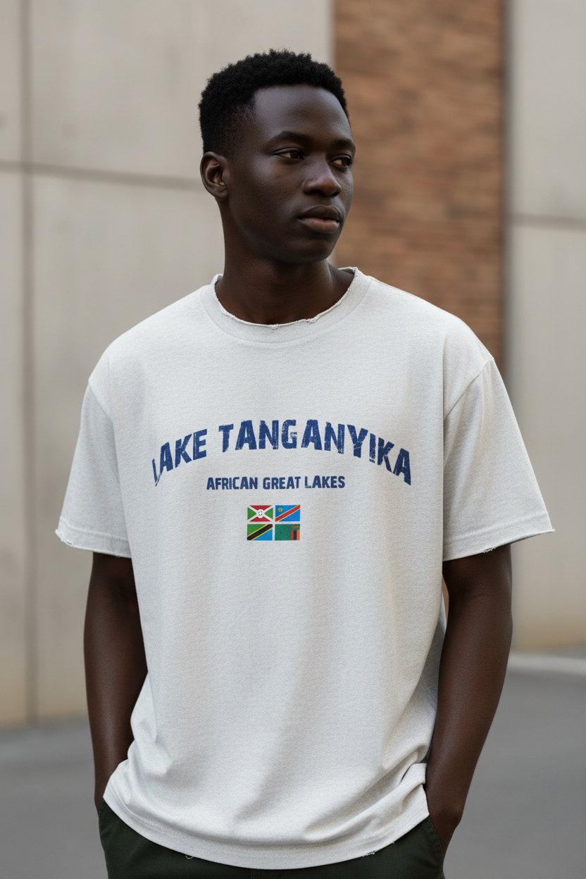 Lake Tanganyika T-Shirt Male Mockup