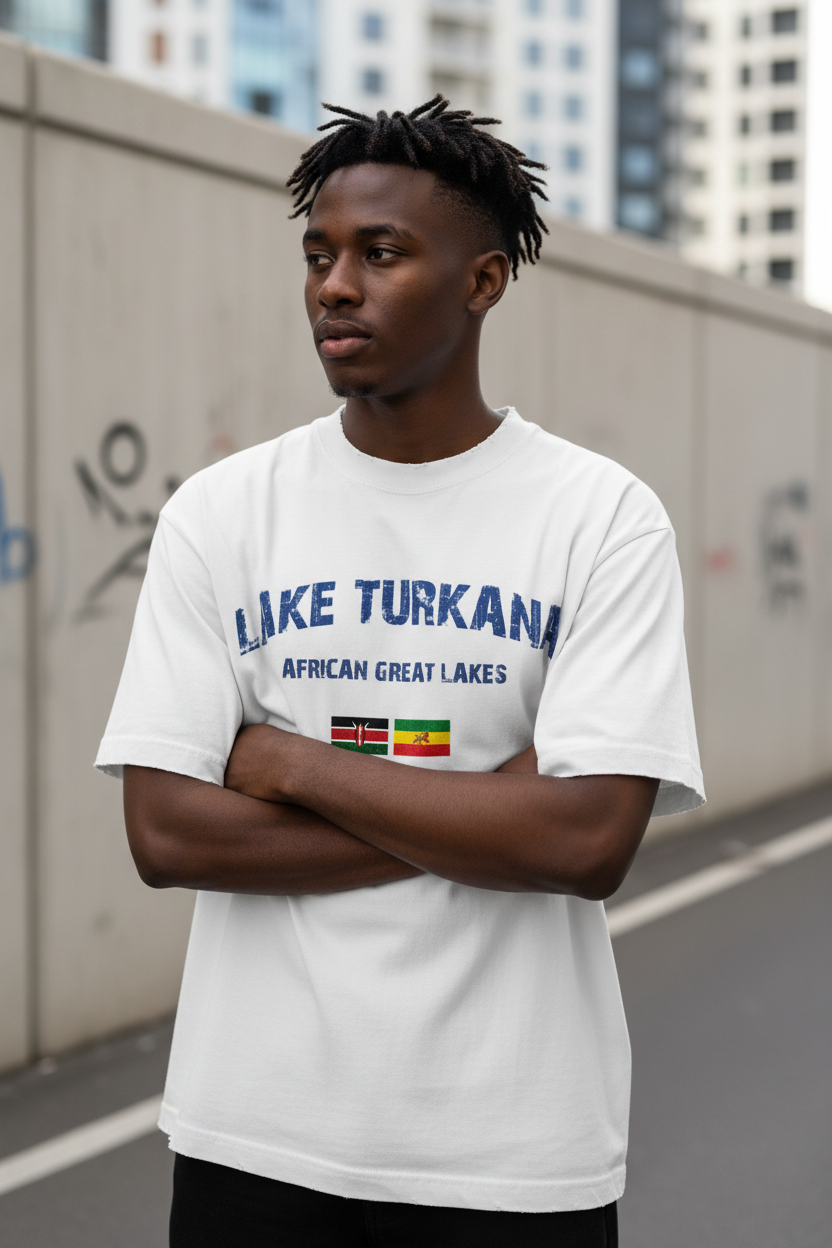 Lake Turkana T-Shirt Male Mockup