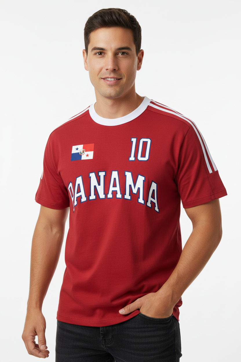Panama Wine Red Male Mockup